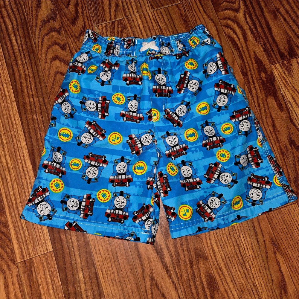 [VINTAGE] Thomas The Train Boys Swim Shorts Trunks (2006) 5T